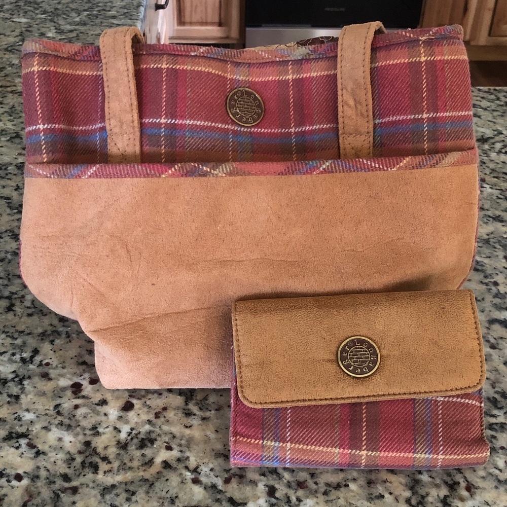 Longaberger Fall purse/tote wallet set